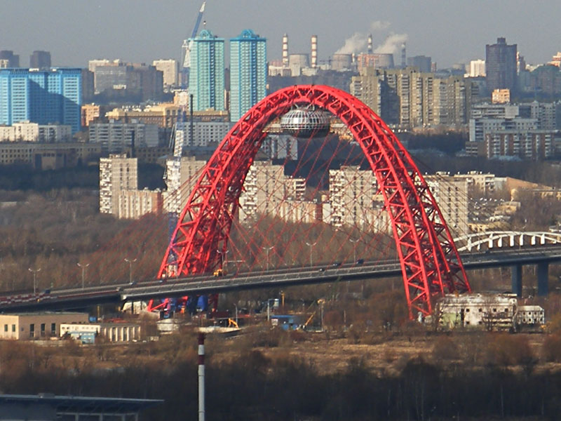 Живописный мост в Хорошево-Мневники, Москва